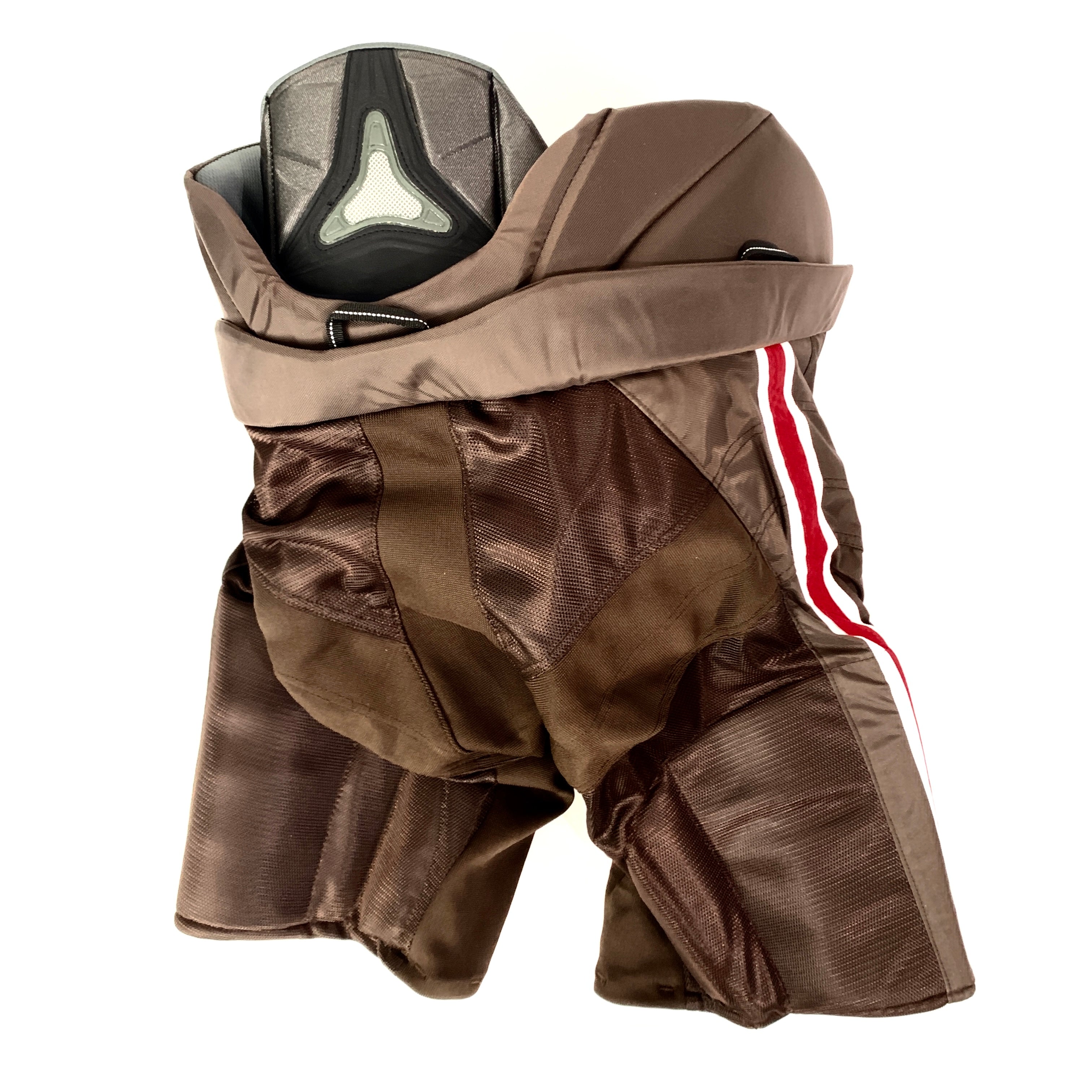 Bauer Nexus - Pantalon de hockey NCAA Pro Stock (marron/rouge)
